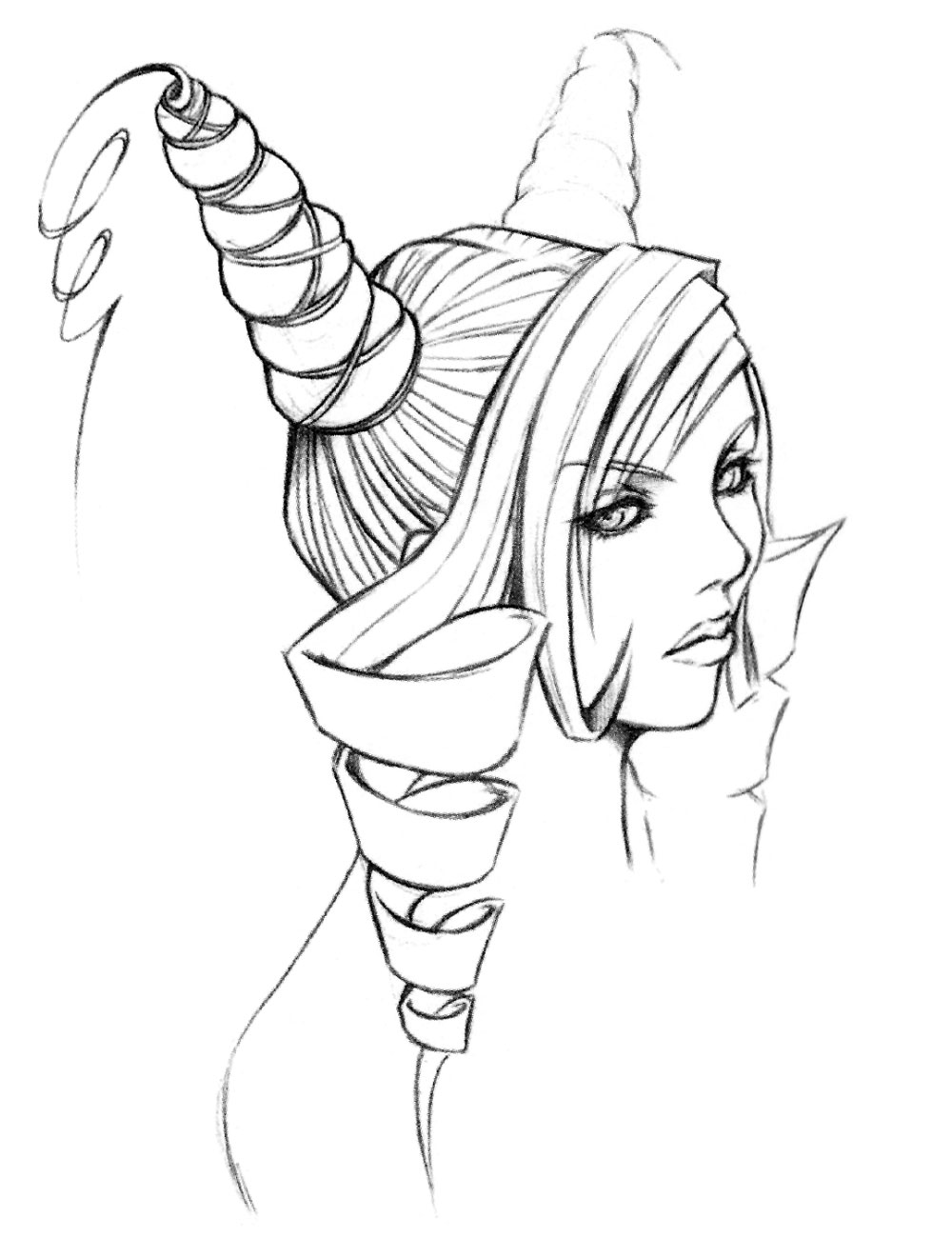 Echidna Face Sketch from The Bouncer