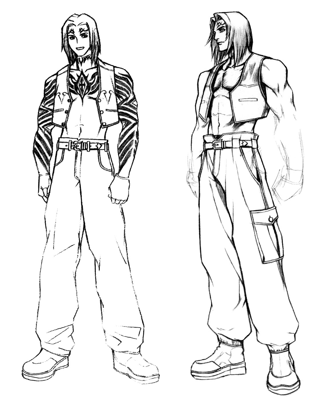 Kou Leifoh Early Sketches from The Bouncer