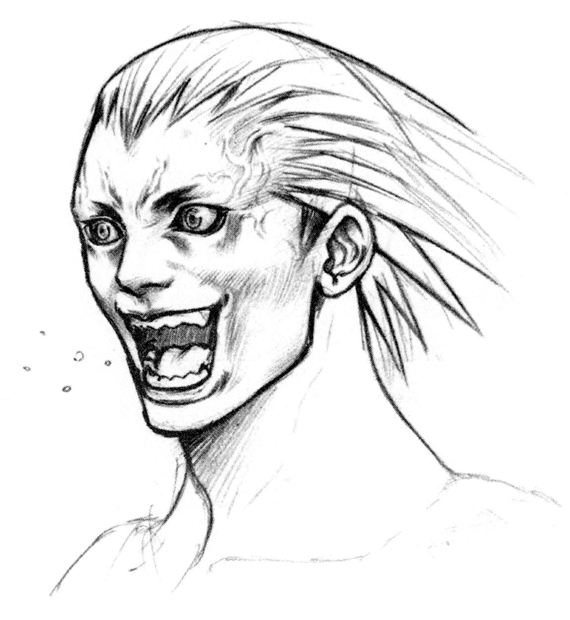 Mugetsu Face Sketch from The Bouncer