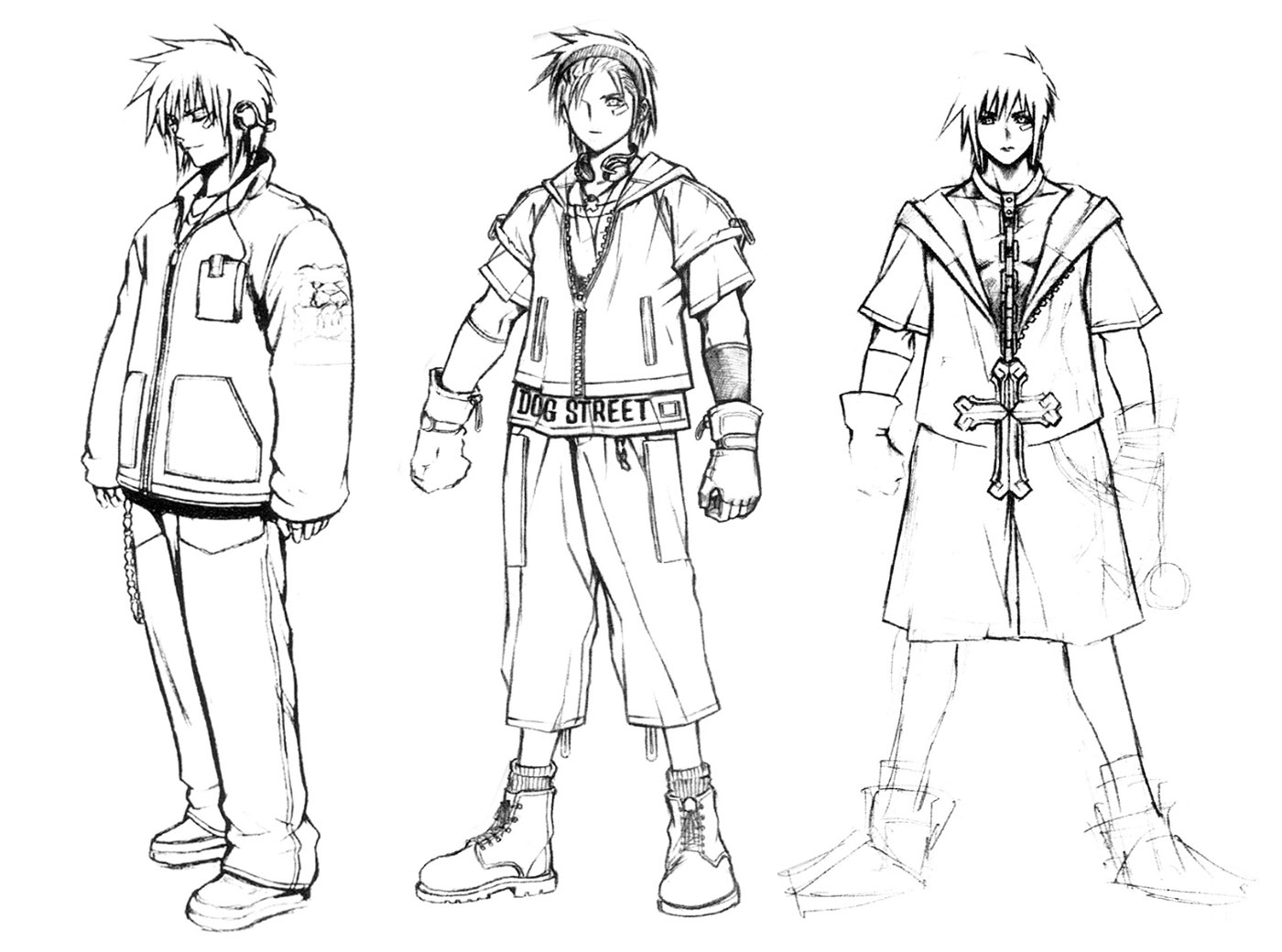 Sion Barzahd Early Sketches from The Bouncer