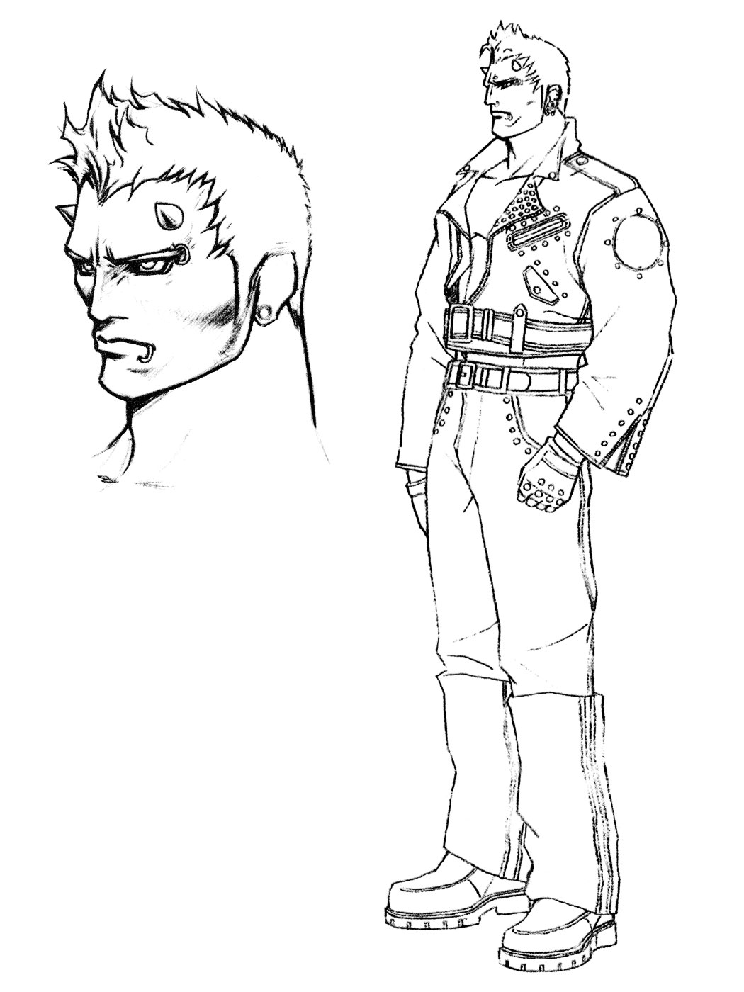 Volt Krueger Sketch from The Bouncer