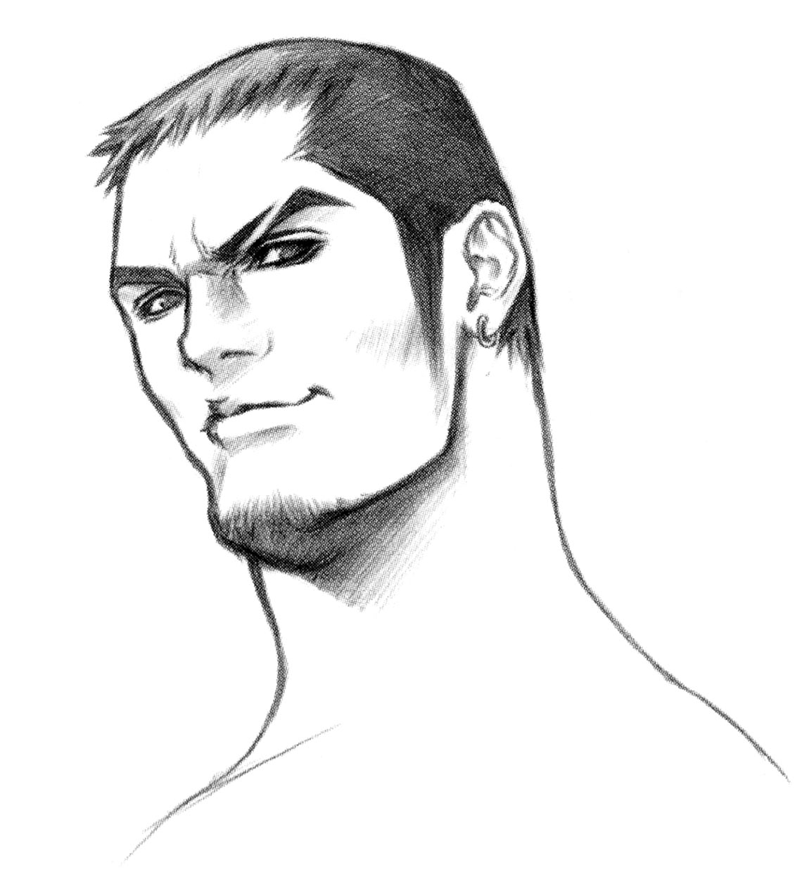 Wolf Face Sketch from The Bouncer