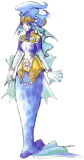 Irenes Concept Art from Chrono Cross