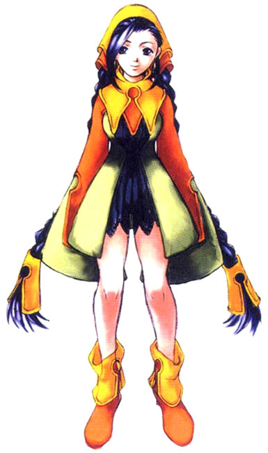 Female Character Concept Art from Chrono Cross