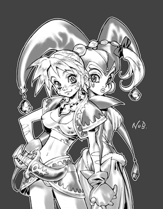 Kid & Harle Art from Chrono Cross
