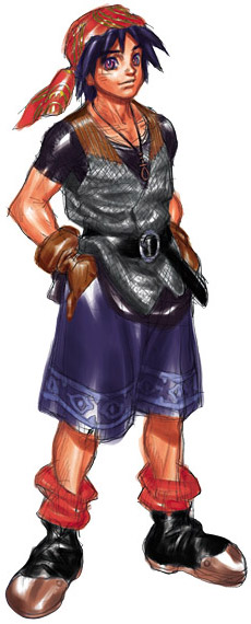 Serge Art from Chrono Cross