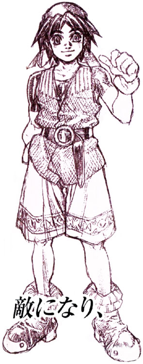 Serge Sketch from Chrono Cross