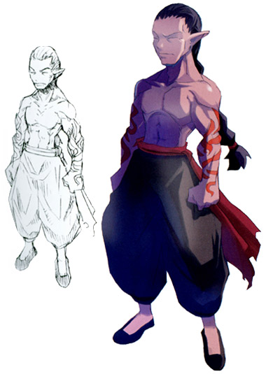 Male Fighter Art from Disgaea: Hour of Darkness