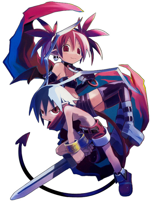 Etna & Laharl Art from Disgaea: Hour of Darkness