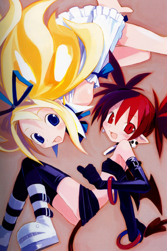 Etna & Flonne Artwork from Disgaea: Hour of Darkness