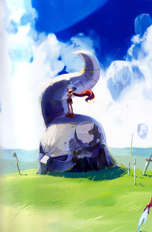 Laharl on Statue Ruin Art from Disgaea: Hour of Darkness