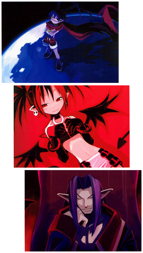 Laharl, Etna, & Vyers Concepts from Disgaea: Hour of Darkness