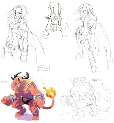 Vyers Concept Sketch from Disgaea: Hour of Darkness