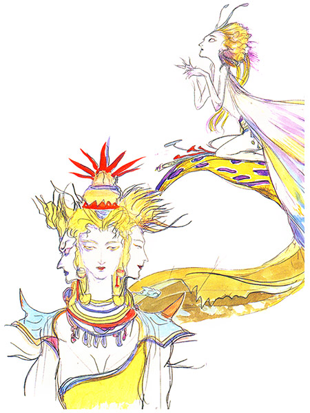 Ashura (FF4) & Sylph (FF4) Art
