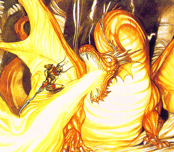 Final Fantasy - Dragon vs. Knight Art