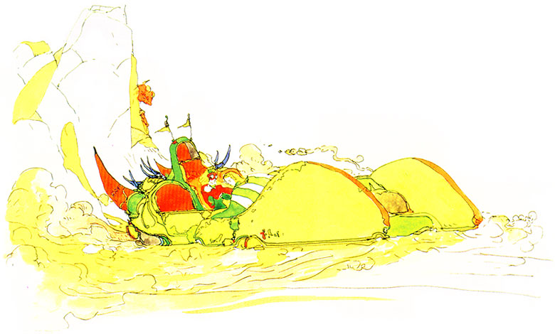 Final Fantasy IV - Hover Craft Art