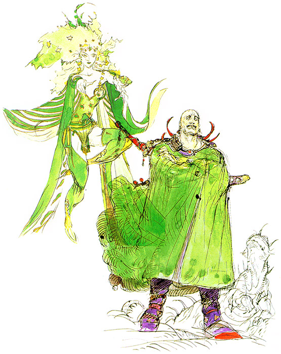 Rydia (FF4) & Josef (FF2) Art