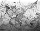 Tidus in Battle by Amano