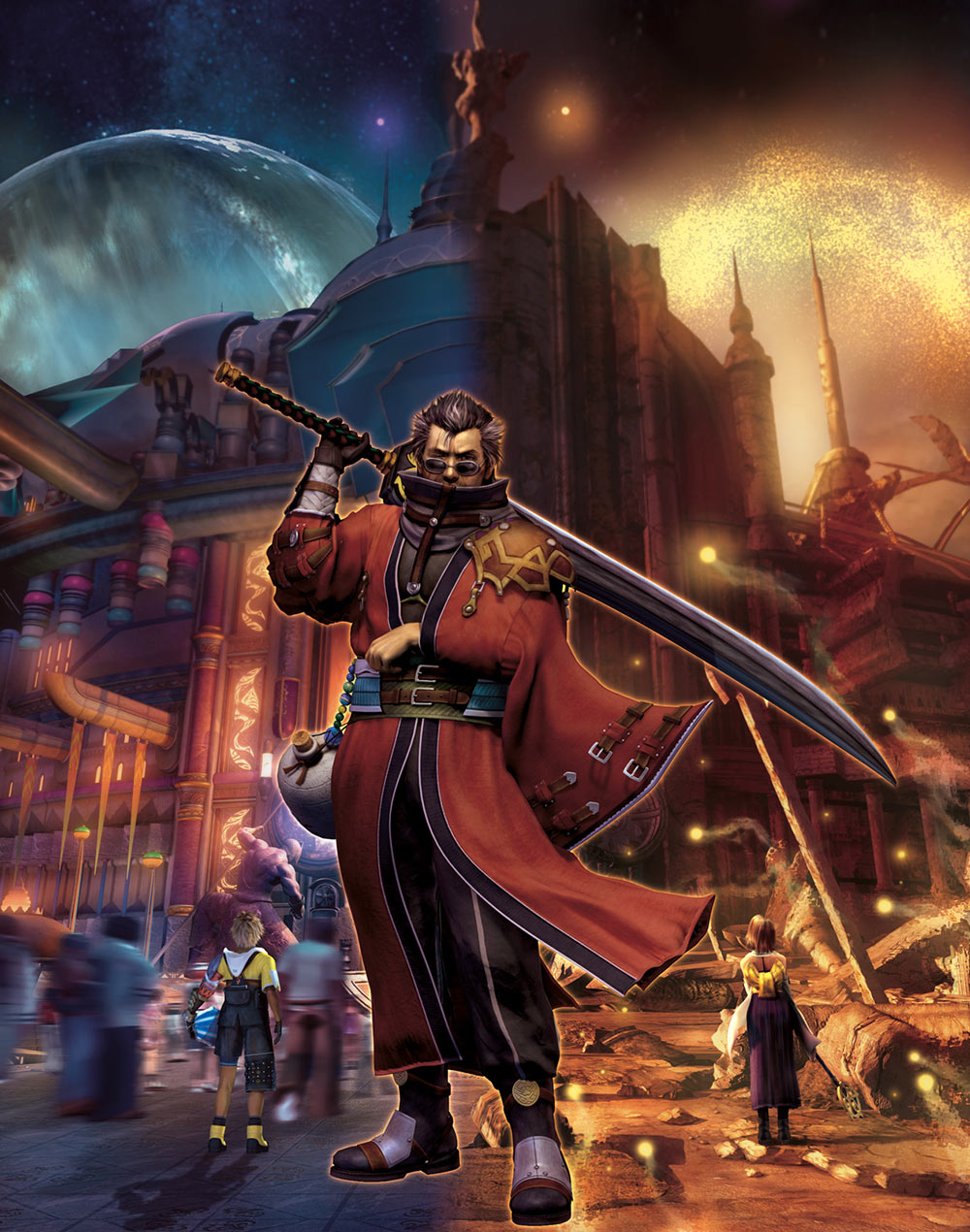 Auron CG Artwork from Final Fantasy X