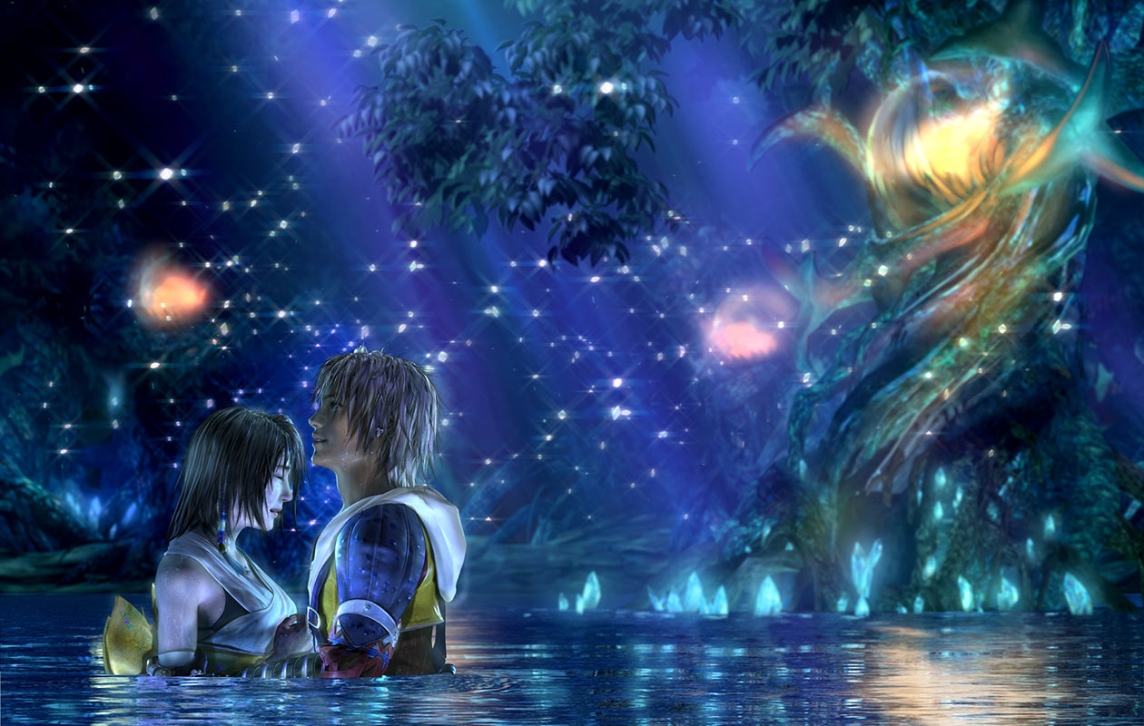 Lake Macalania CG Artwork from Final Fantasy X
