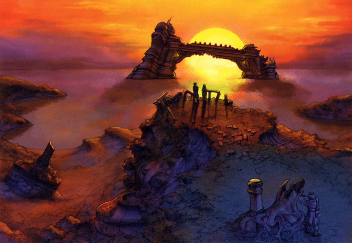 Mi'ihen Highroad Art from Final Fantasy X