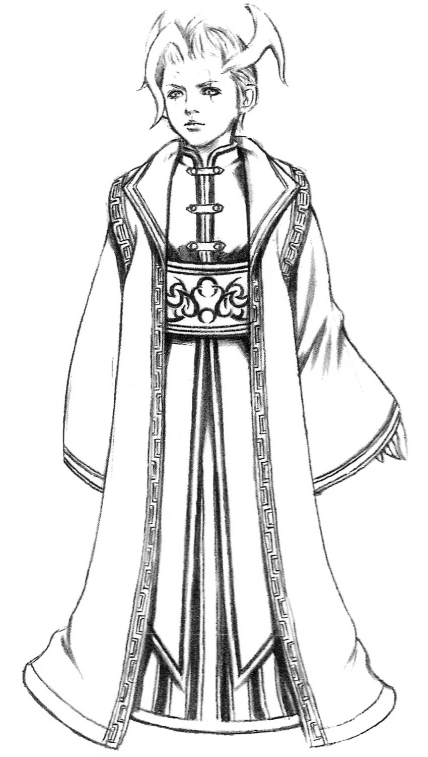 Young Seymour Sketch from Final Fantasy X