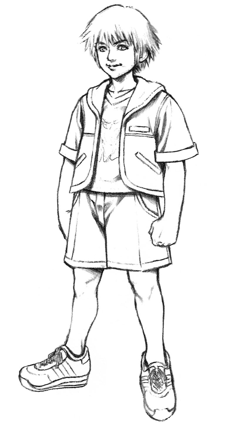 Young Tidus Sketch from Final Fantasy X