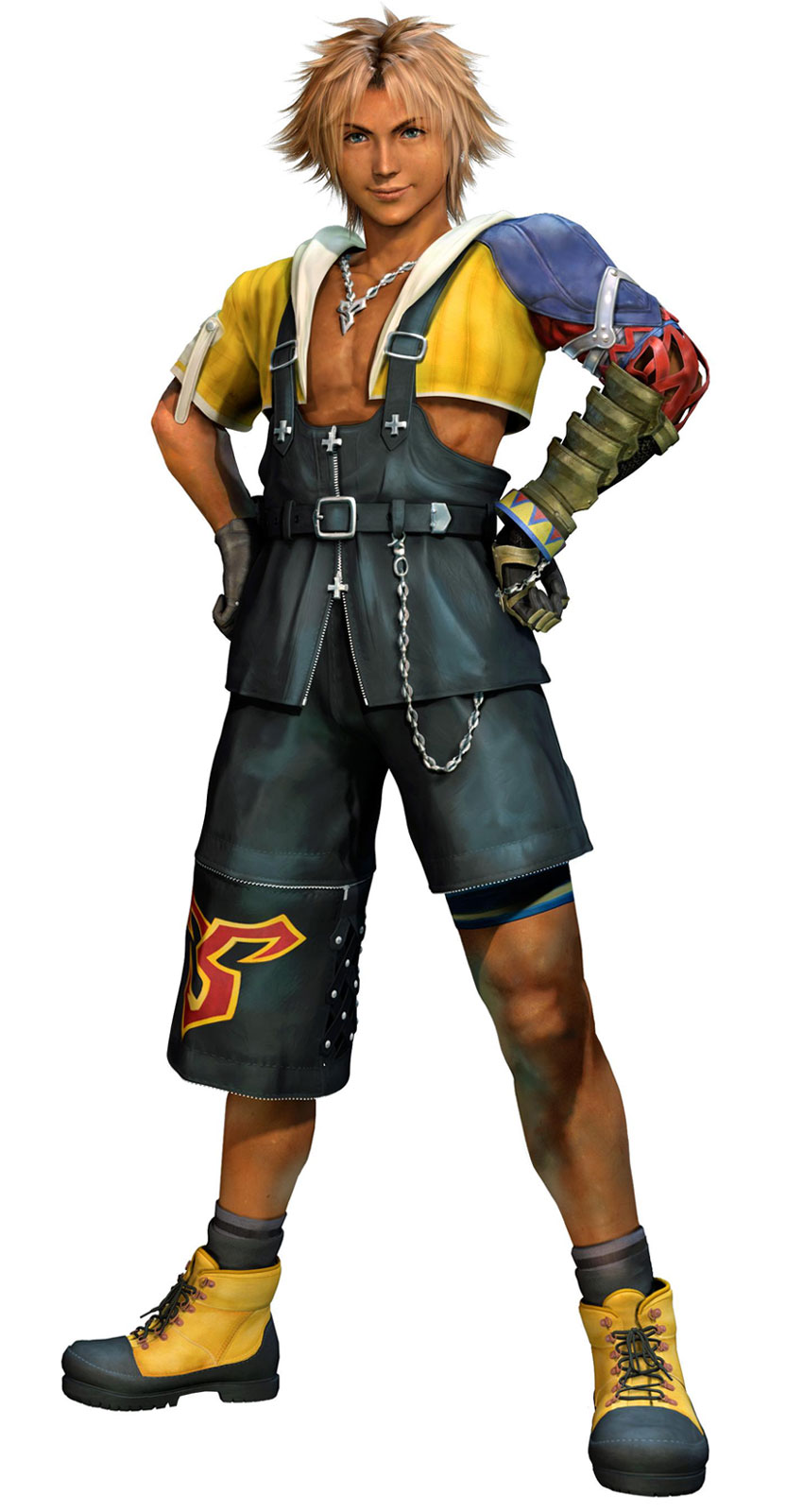 Tidus CG Model Art from Final Fantasy X