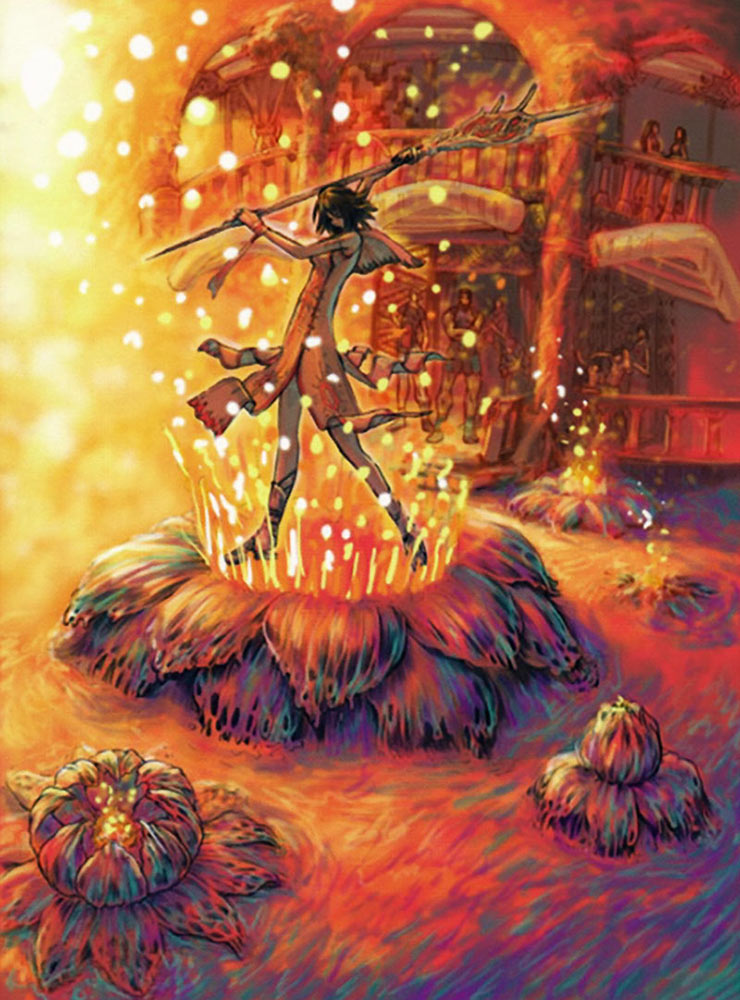 Yuna Sending Concept Art from Final Fantasy X