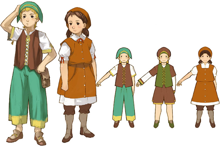 Hume Children Art from Final Fantasy XI