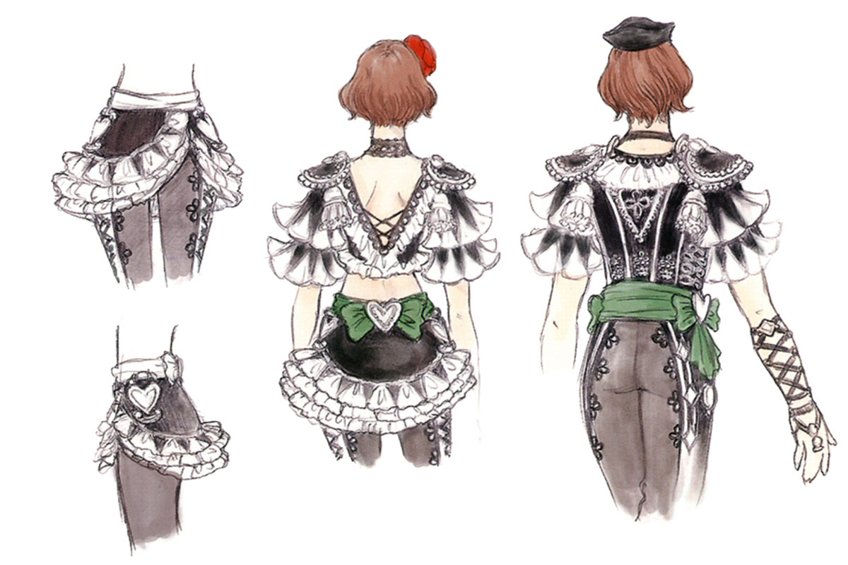 Dancer Back Concept Art from Final Fantasy XI