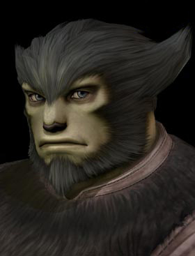 Galka Face 2 Art from Final Fantasy XI