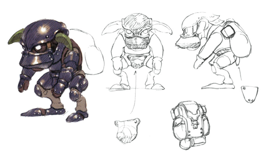 Armored Goblin Art from Final Fantasy XI