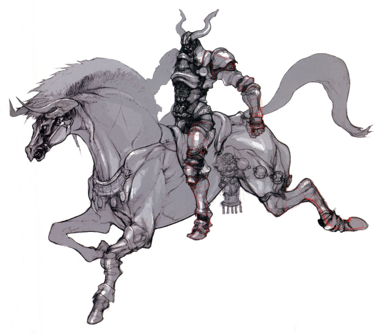 Odin Concept Art from Final Fantasy XI