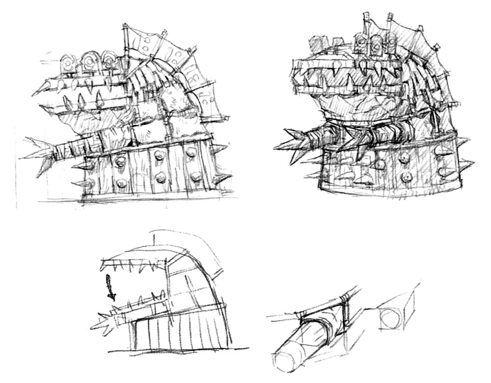 Orcish Warmachine Art from Final Fantasy XI