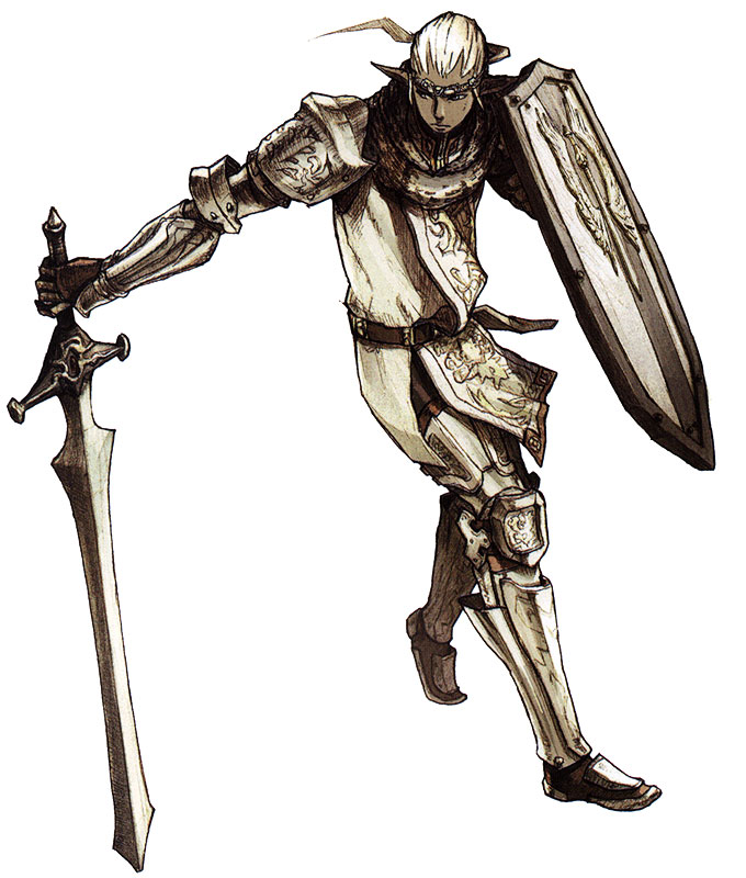 Elvaan Paladin Art from Final Fantasy XI