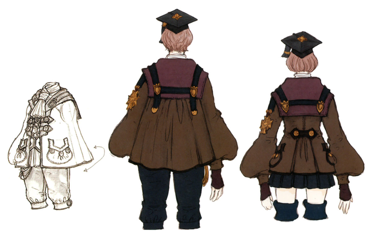 Scholar Back Concept Art from Final Fantasy XI