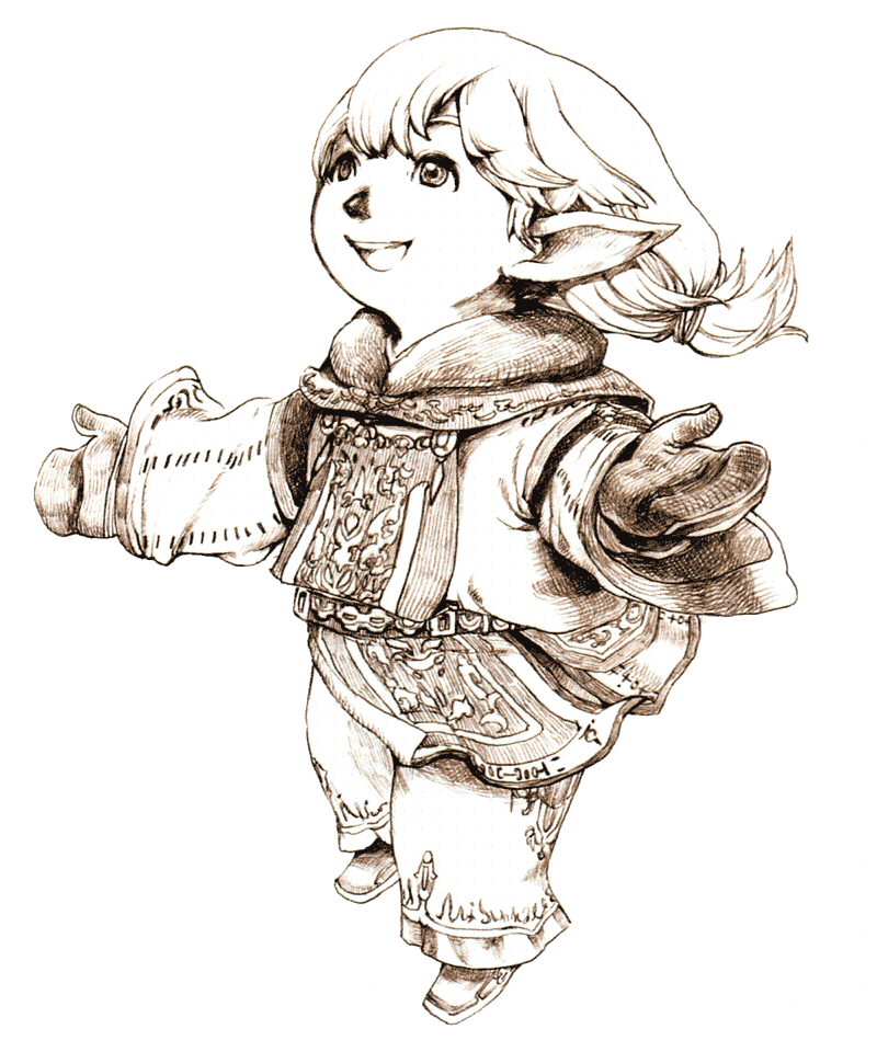 White Mage Sketch from Final Fantasy XI