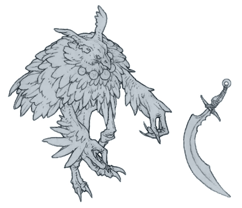 Yagudo Concept Art from Final Fantasy XI