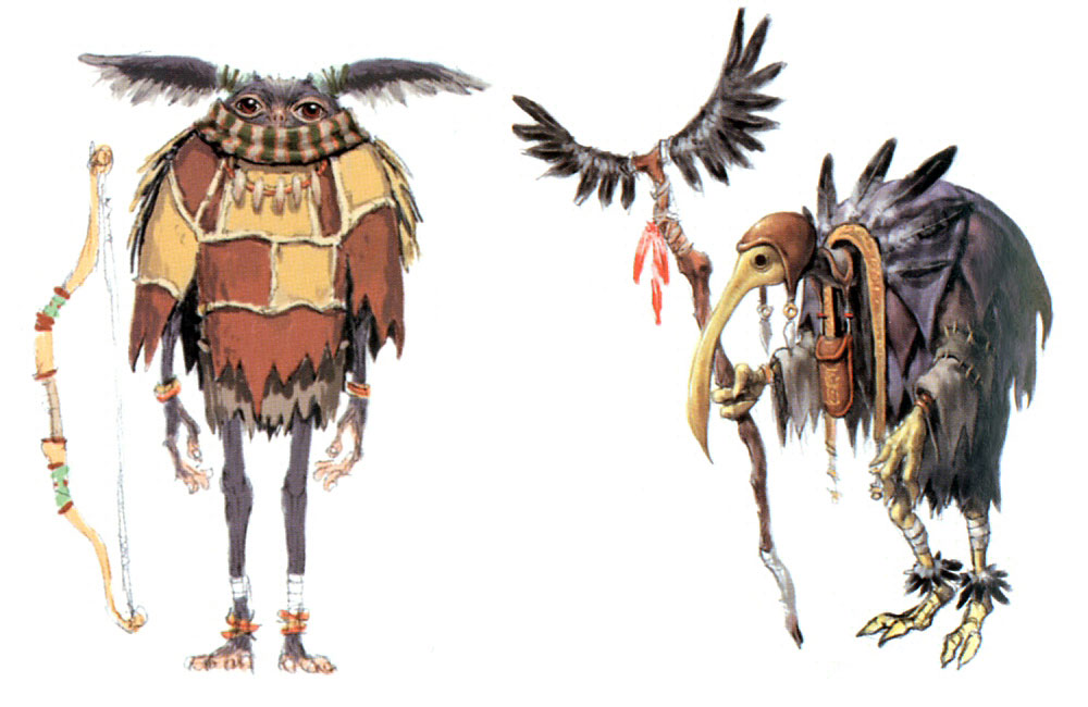 Yagudo Early Concept Art from Final Fantasy XI