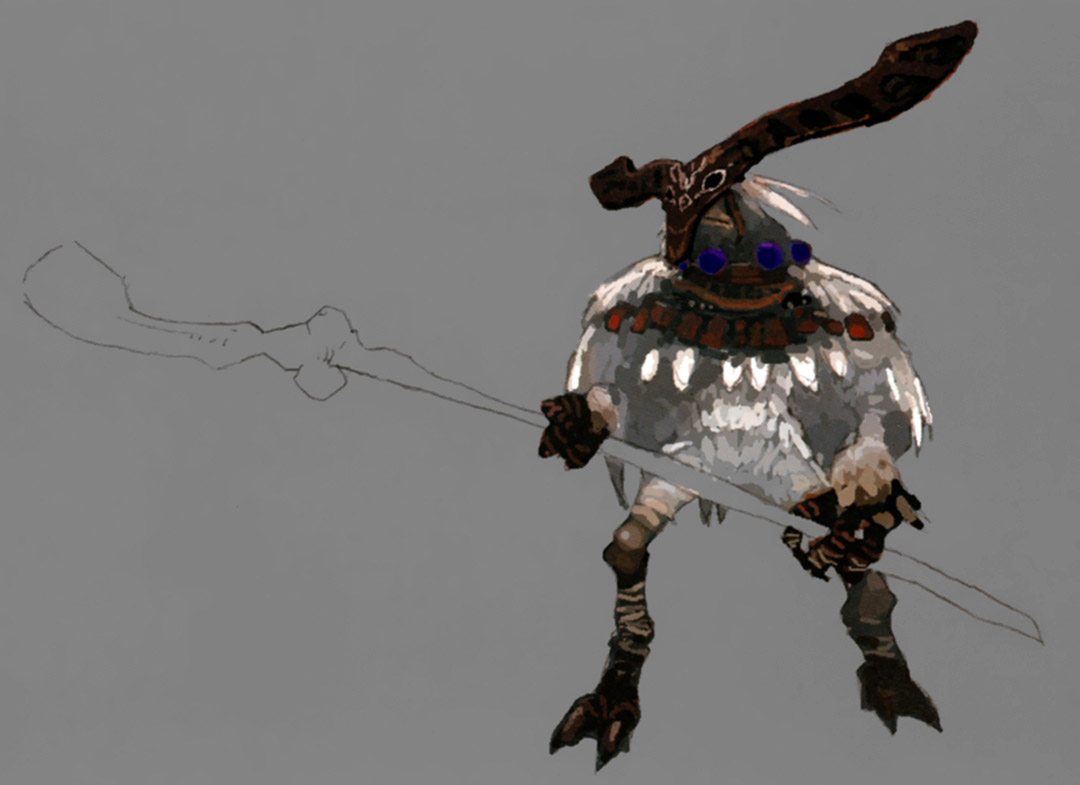 Yagudo Priest Art from Final Fantasy XI