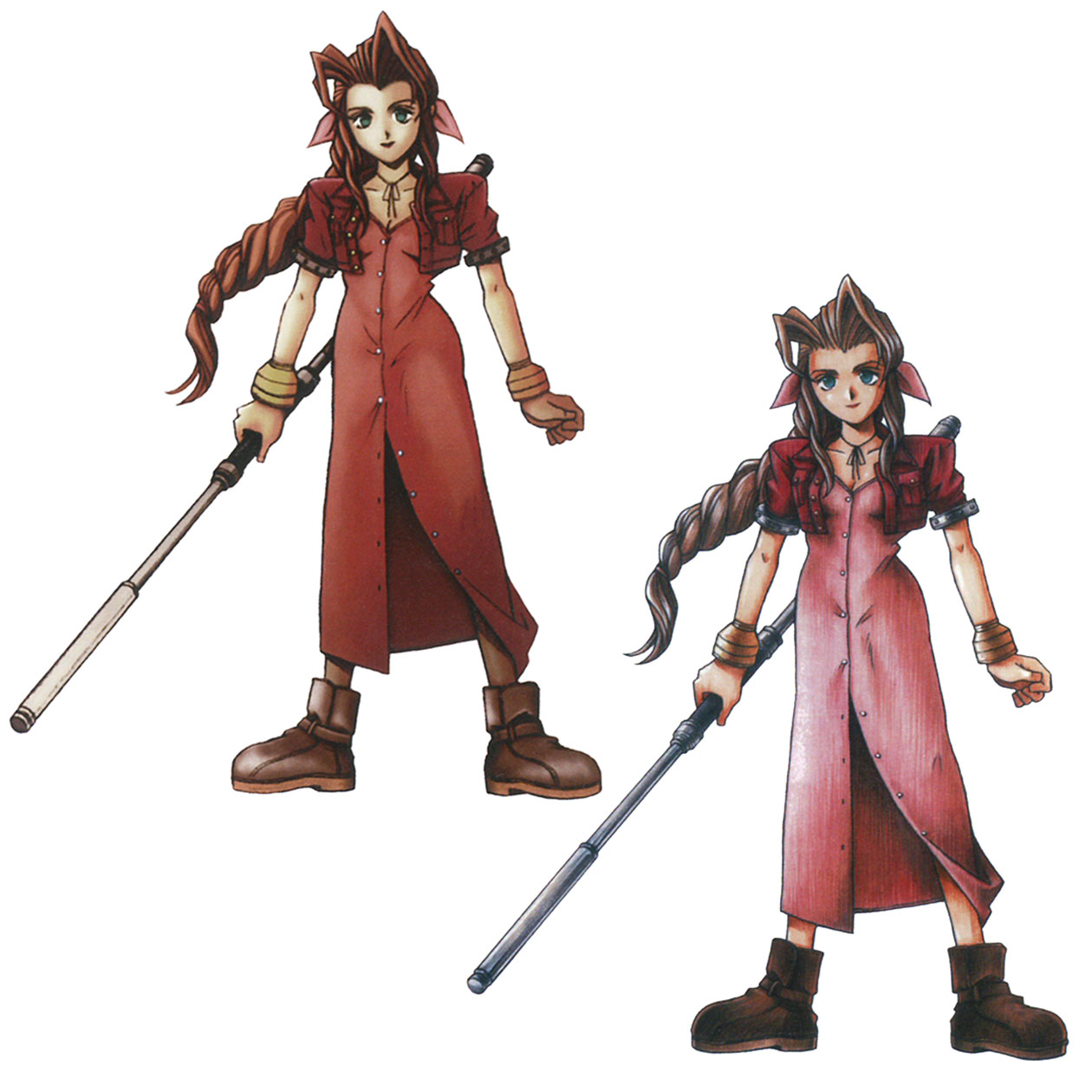 Aerith Early Concept Art from Final Fantasy VII
