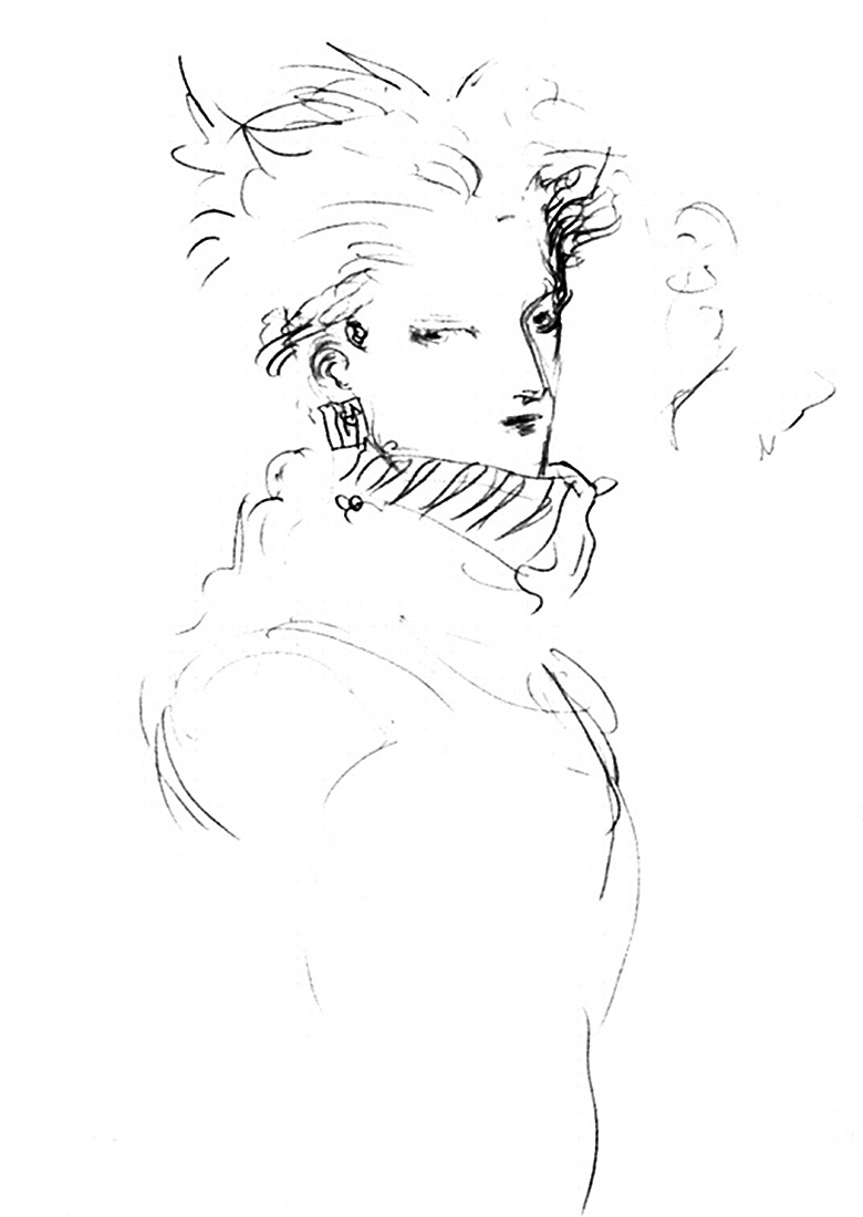 Cloud Sketch from Final Fantasy VII