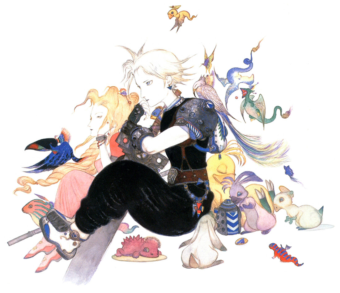 Cloud and Aerith 'Tranquility' Art from Final Fantasy VII