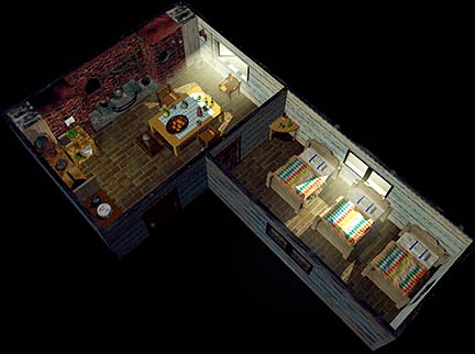 Chocobo Farm House Art from Final Fantasy VII