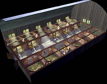 Chocobo Farm Stables Art from Final Fantasy VII