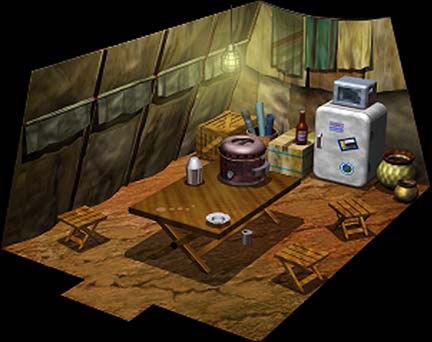 Corel Tent Art from Final Fantasy VII