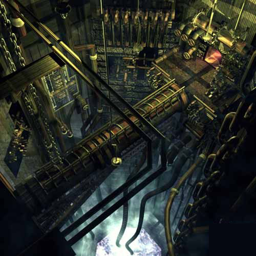 Mount Nibel Reactor Art from Final Fantasy VII