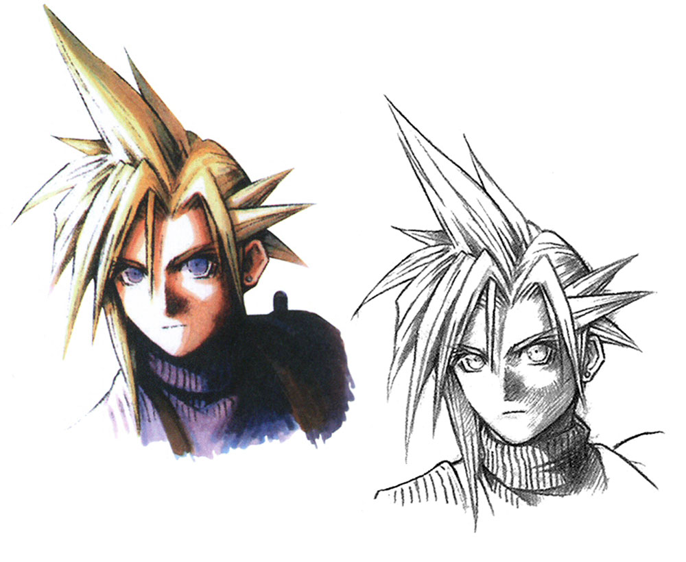 Cloud Strife Portrait (Younger) Art from Final Fantasy VII