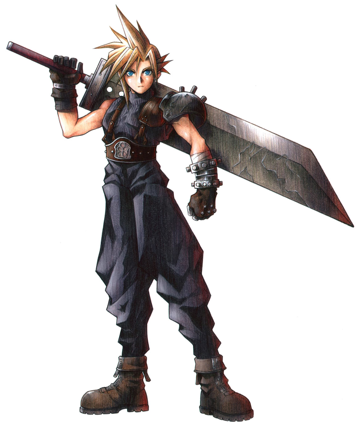 Cloud Strife Character Art from Final Fantasy VII